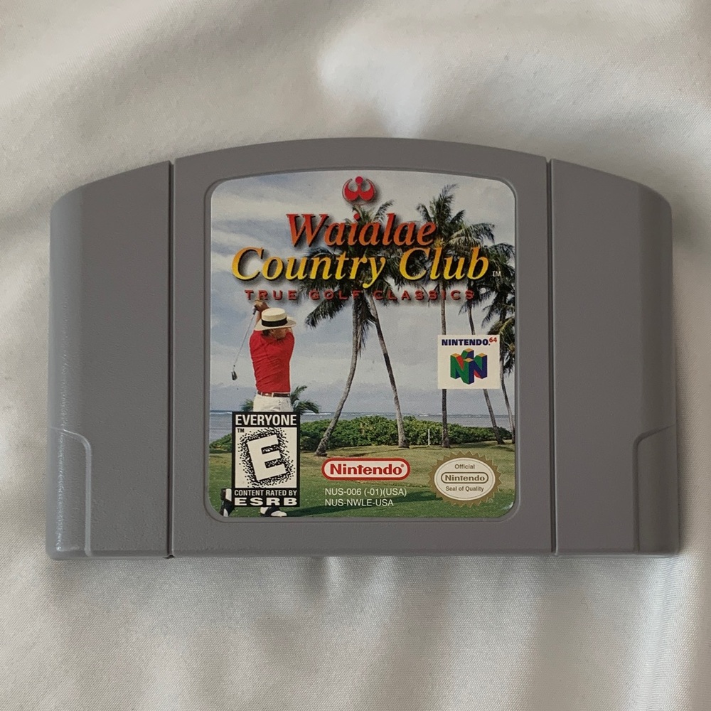 Nintendo 64 Vintage Waialae Country Club N64 Classic Golf Video Game